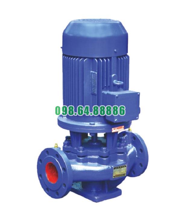 Máy bơm lùa trục đứng, bơm đường ống, bơm inline ISG80-250B, IRG80-250B 15kw, 43m3, 60m